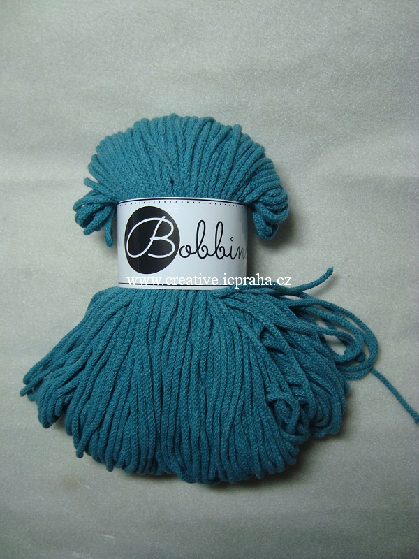 Bobbiny šňůry Junior 100m/3mm - Teal